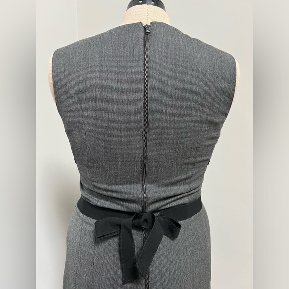 New D&G Gray Wool Silk Dress Lace 46/6 - Picture 4 of 8